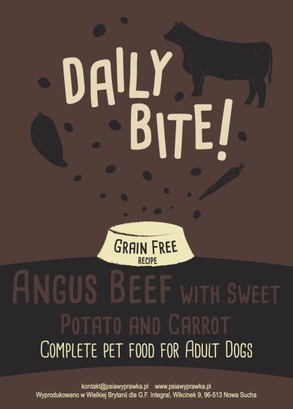 Daily Bite karma dla psów wołowina angus